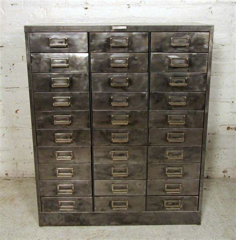 Vintage Metal File Cabinet 